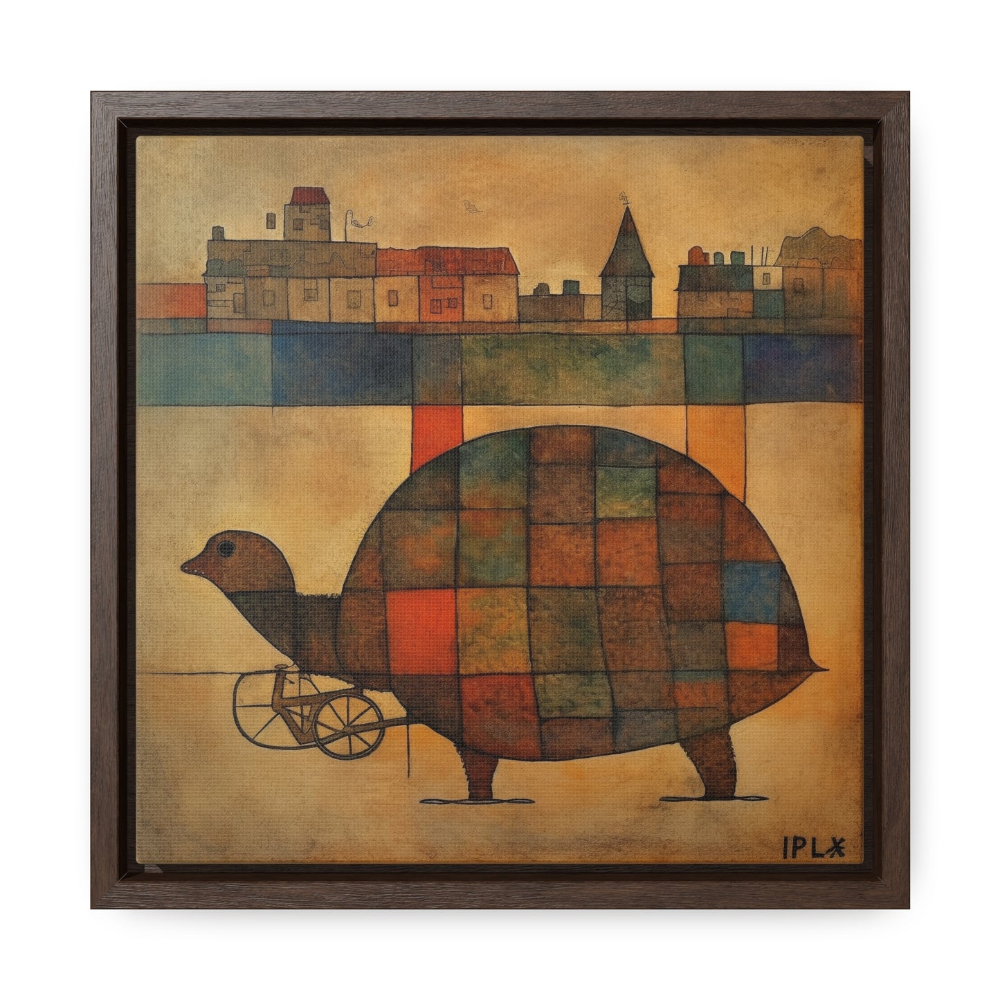 Turtle 17, Gallery Canvas Wraps, Square Frame