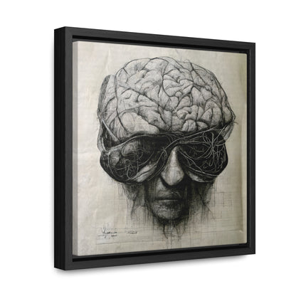 Brain 44, Valentinii, Gallery Canvas Wraps, Square Frame