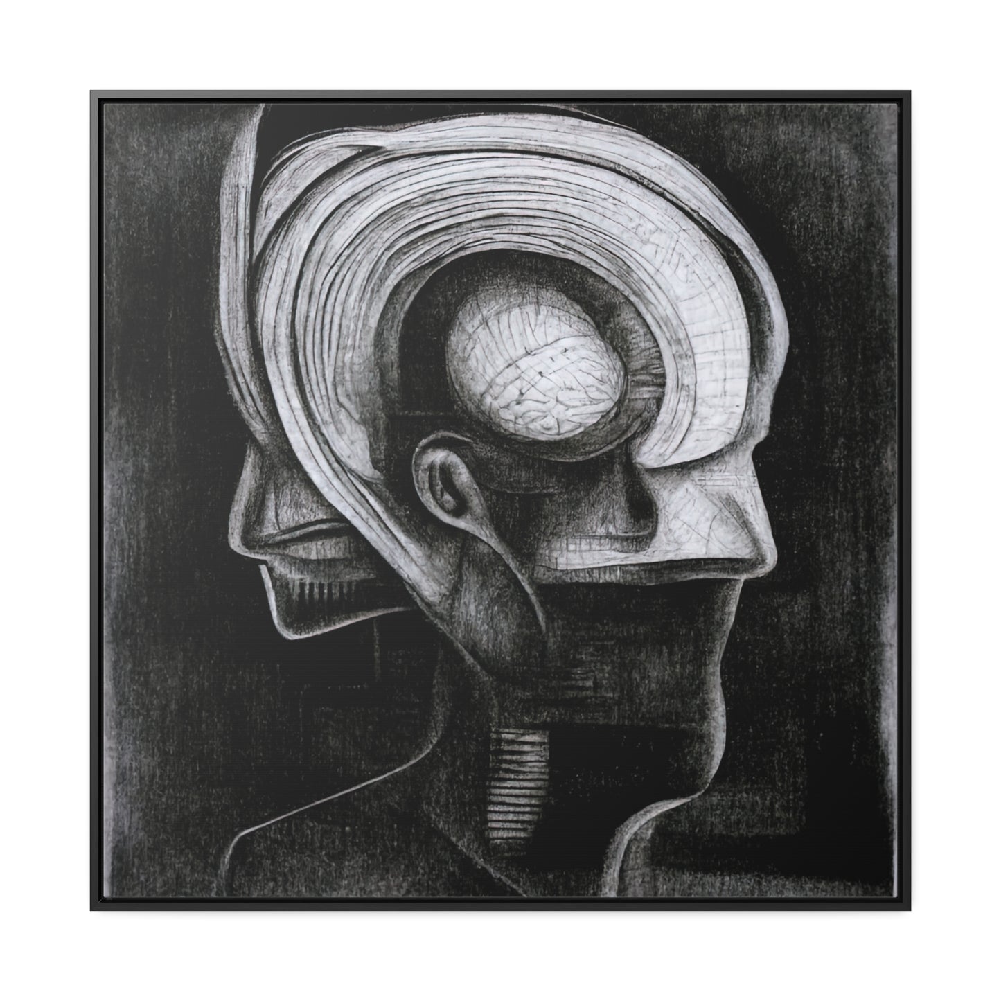 Brain 41, Valentinii, Gallery Canvas Wraps, Square Frame