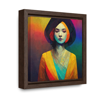 Lady's faces 6, Valentinii, Gallery Canvas Wraps, Square Frame