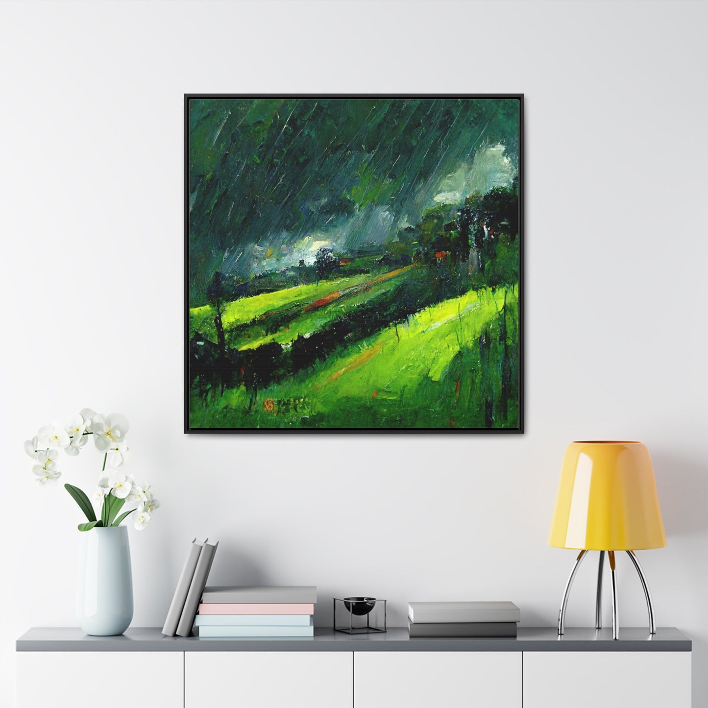 To the Rainy Land 2, Valentinii, Gallery Canvas Wraps, Square Frame