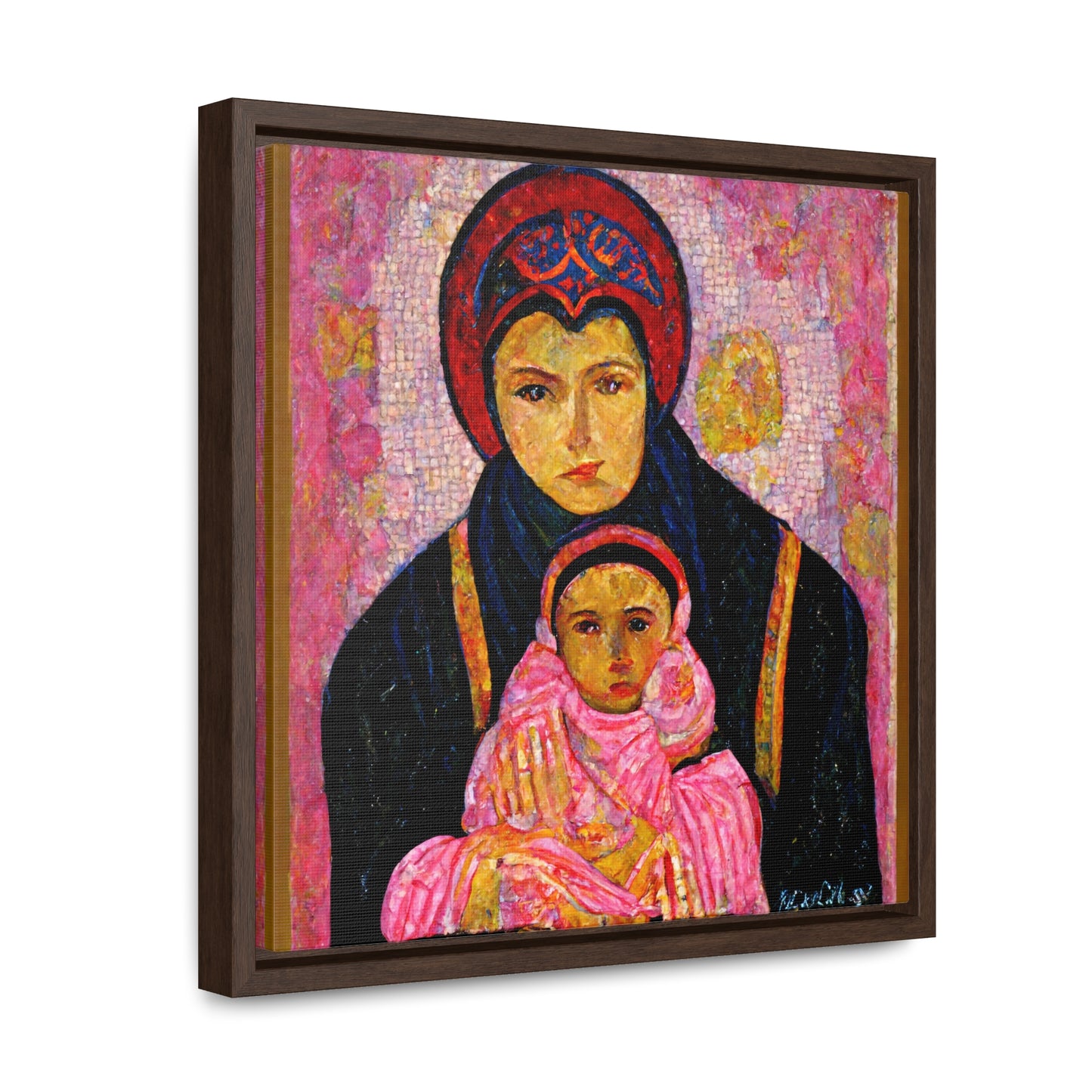 Mary and the Child 13, Valentinii, Gallery Canvas Wraps, Square Frame