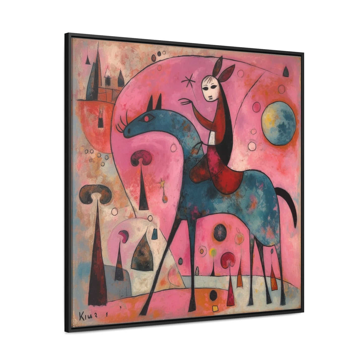 The Dreams of the Child 4, Gallery Canvas Wraps, Square Frame