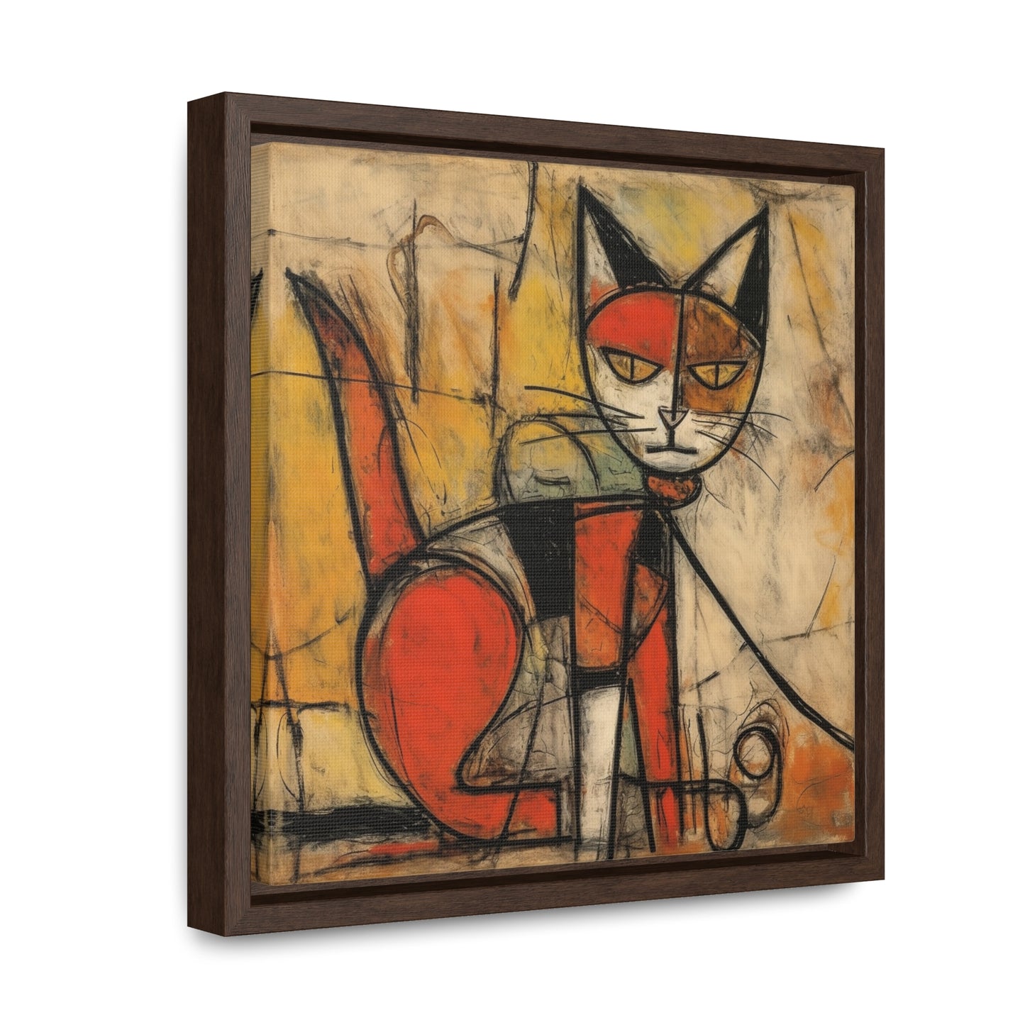 Cat 55, Gallery Canvas Wraps, Square Frame