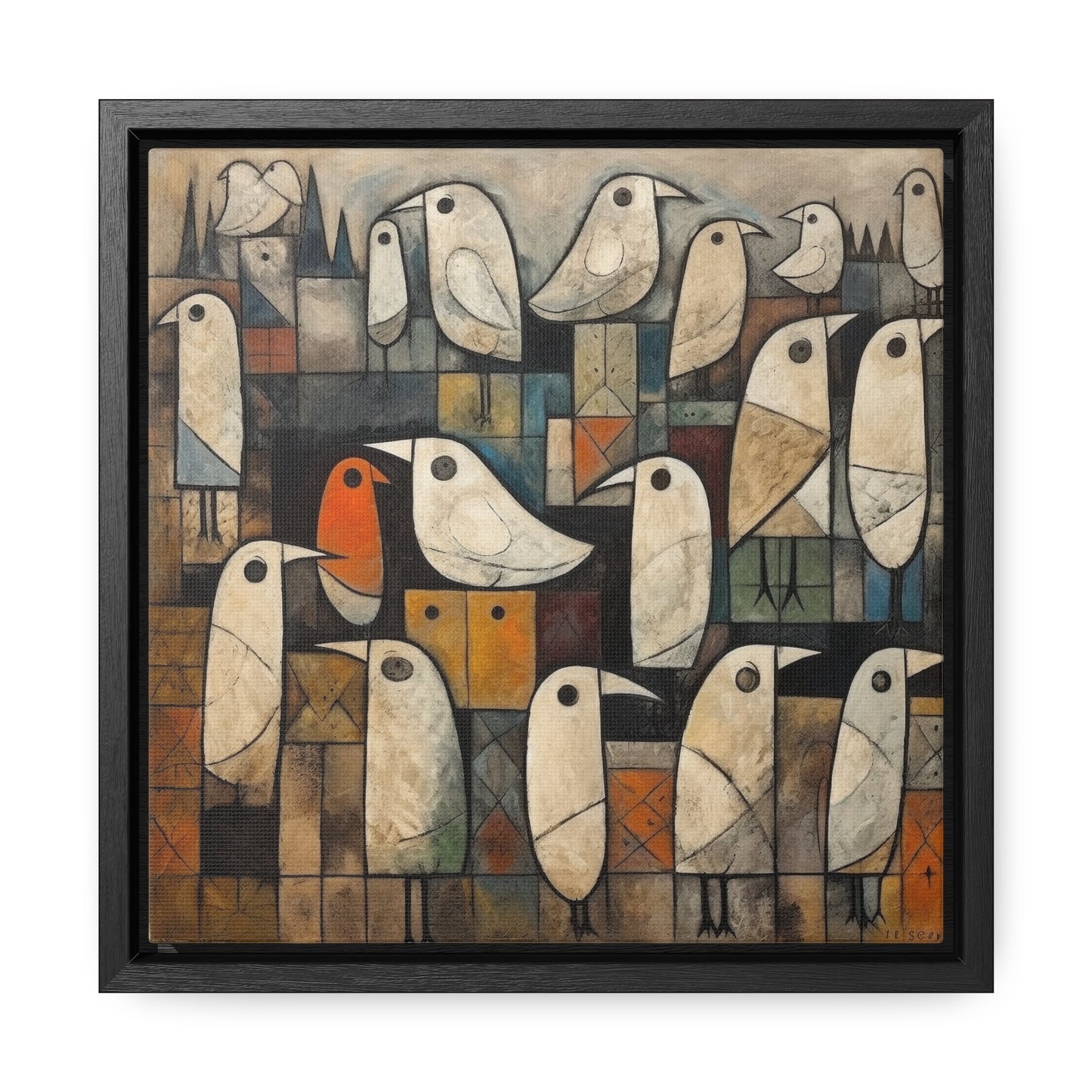 Bird 12, Gallery Canvas Wraps, Square Frame