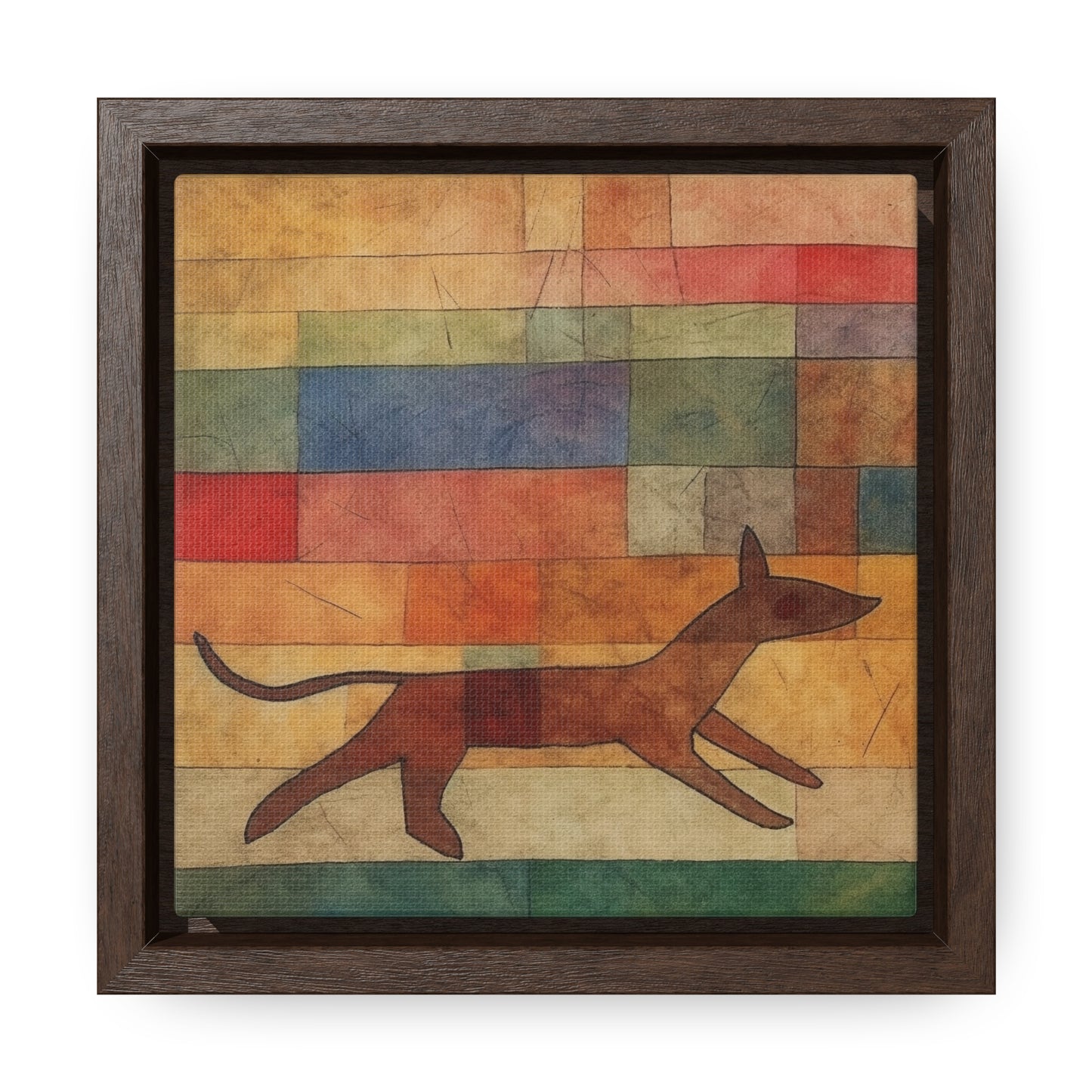 V Dog 10, Gallery Canvas Wraps, Square Frame