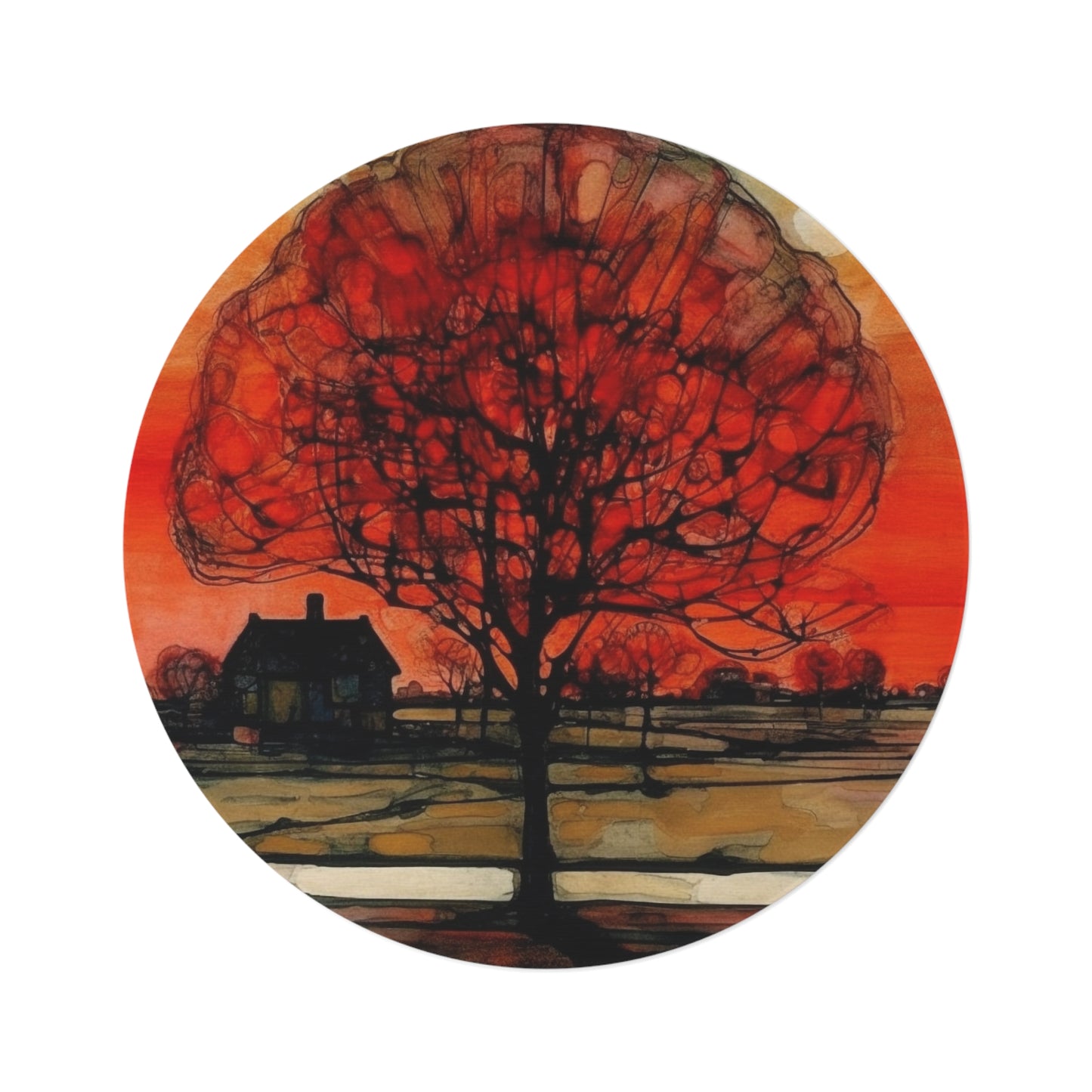 Tree 2,  Round Rug