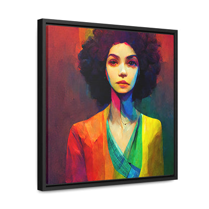 Lady's faces 20, Valentinii, Gallery Canvas Wraps, Square Frame