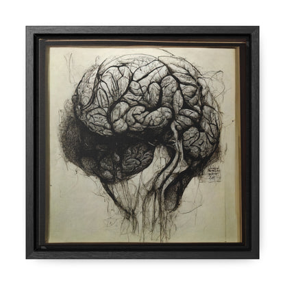 Brain 56, Valentinii, Gallery Canvas Wraps, Square Frame