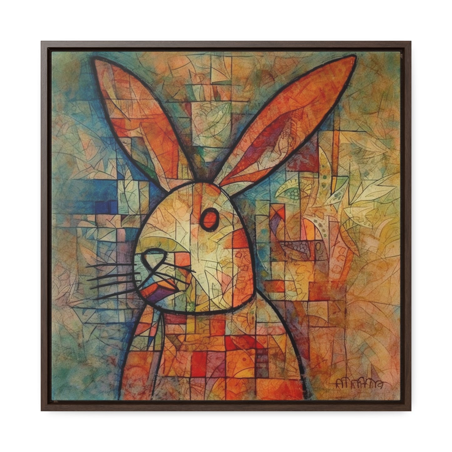 Rabbit 3, Gallery Canvas Wraps, Square Frame