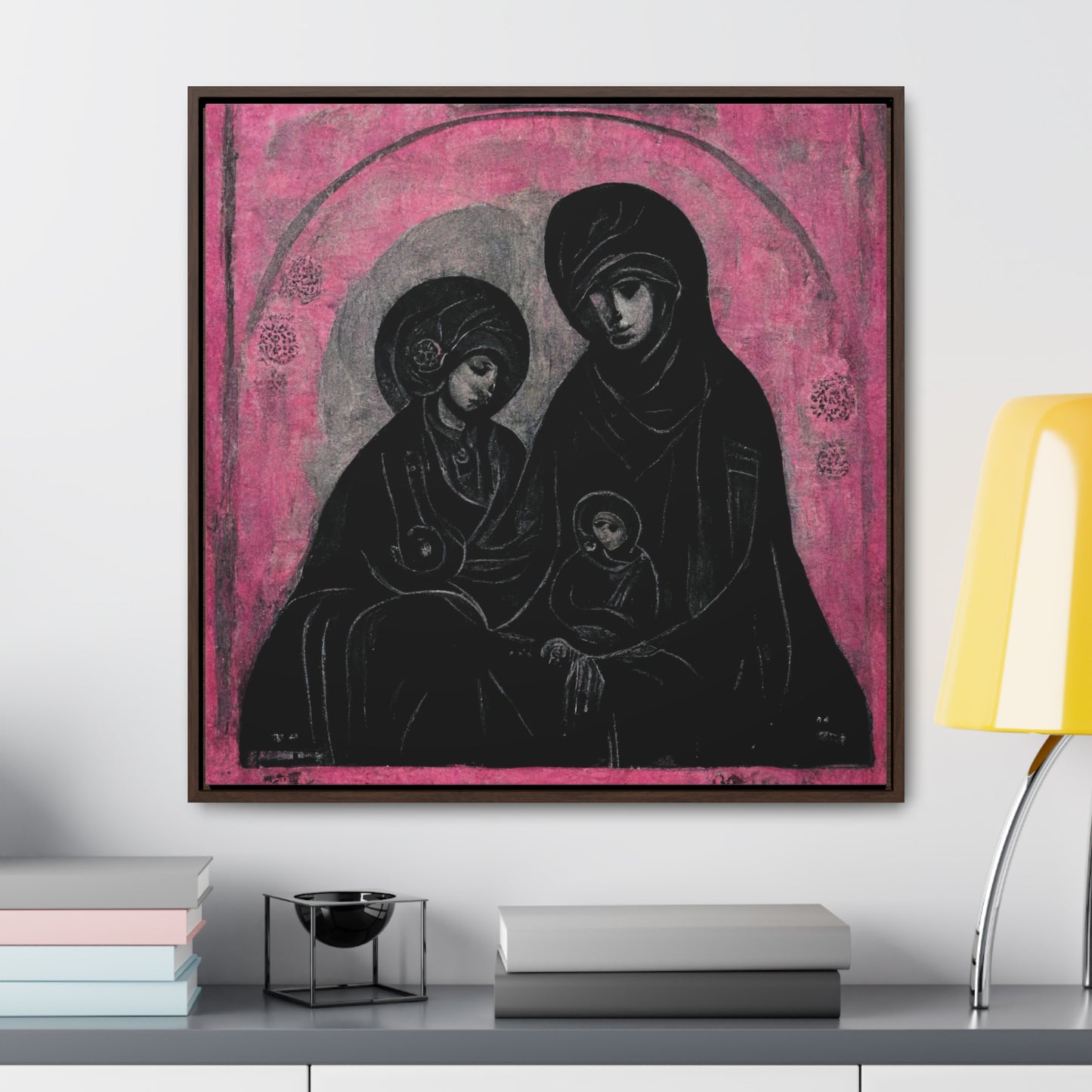 Mary and the Child 9, Valentinii, Gallery Canvas Wraps, Square Frame