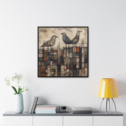 Bird 25, Gallery Canvas Wraps, Square Frame