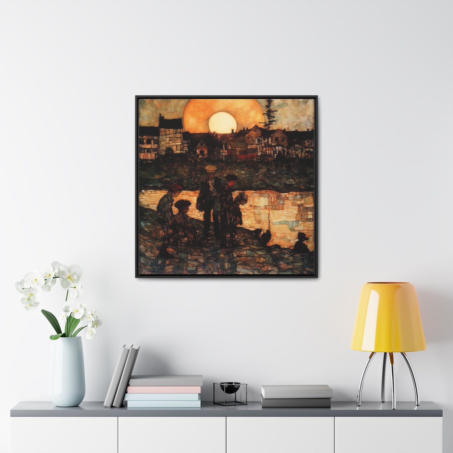 Land of the Sun 40, Valentinii, Gallery Canvas Wraps, Square Frame