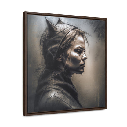 Cat Woman 8, Gallery Canvas Wraps, Square Frame