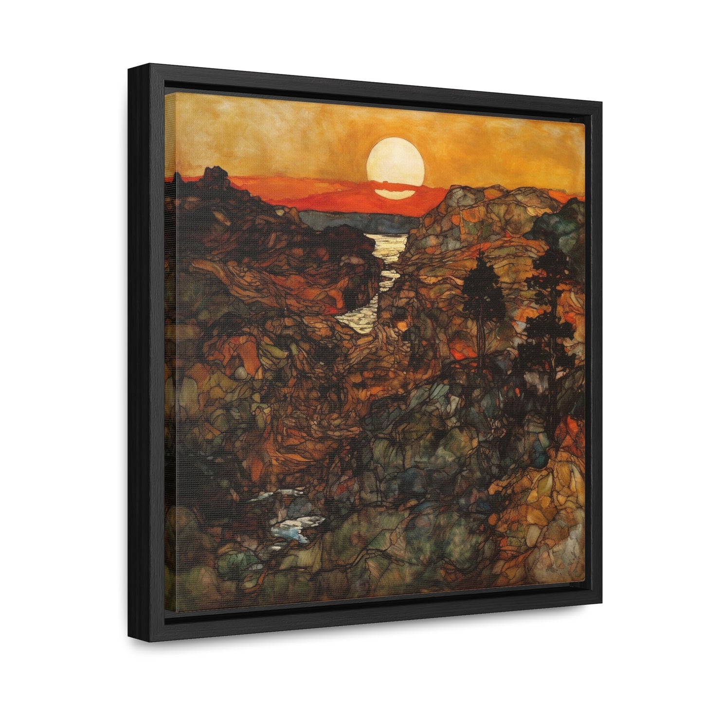 Land of the Sun 47, Valentinii, Gallery Canvas Wraps, Square Frame