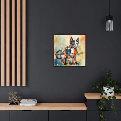 Cat 103, Gallery Canvas Wraps, Square Frame