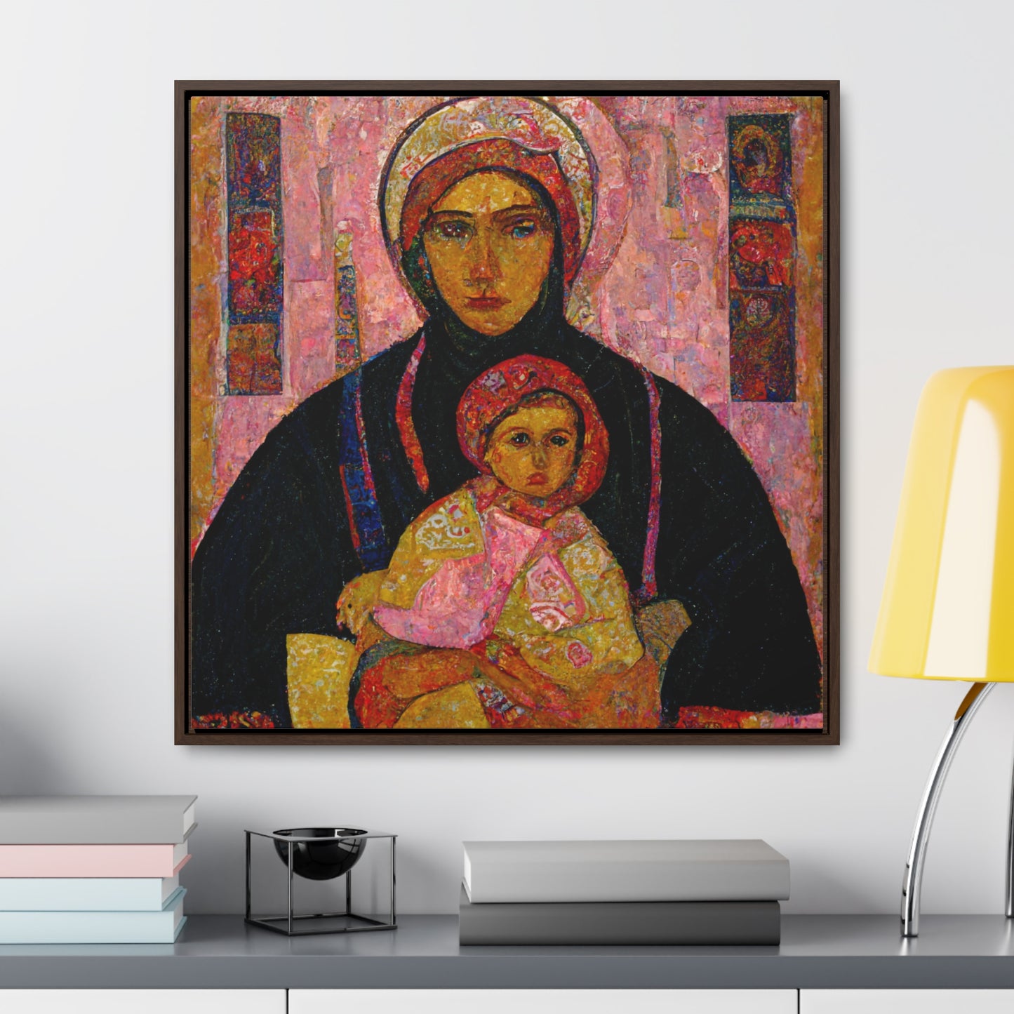 Mary and the Child 15, Valentinii, Gallery Canvas Wraps, Square Frame