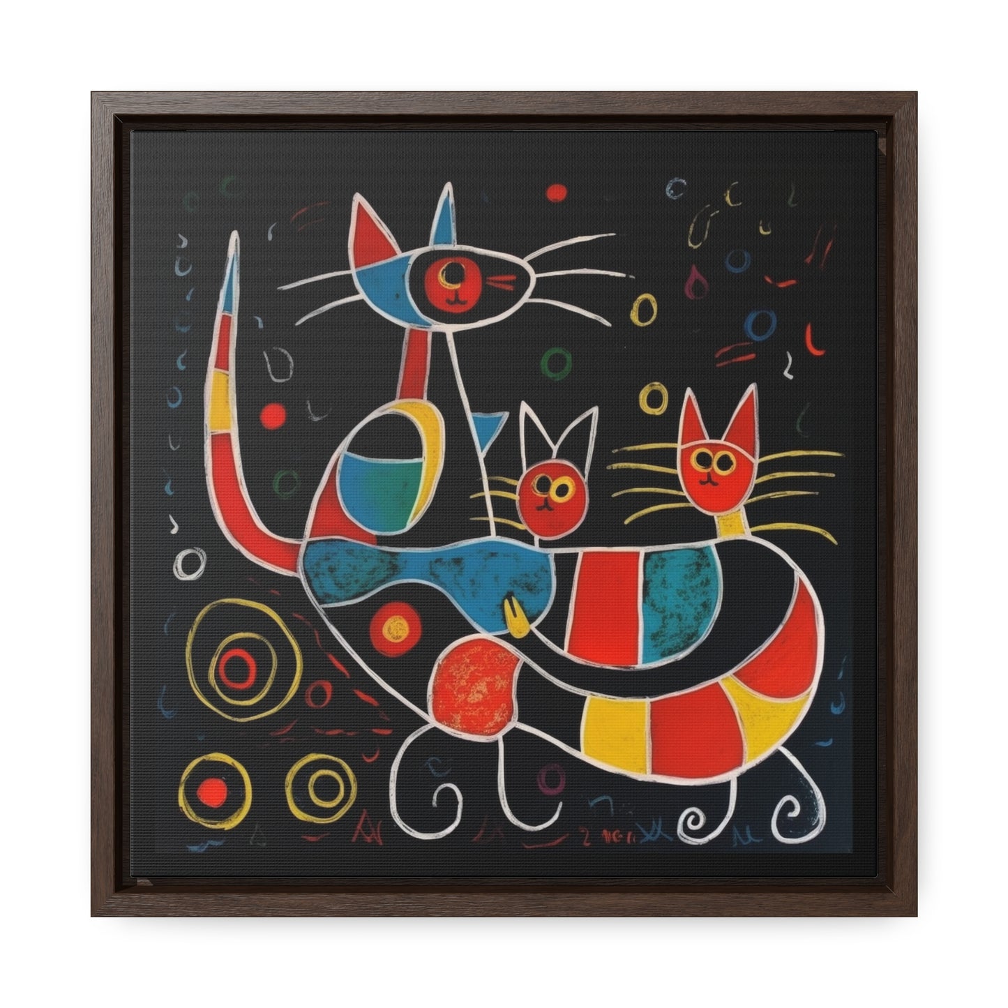 Cat 152, Gallery Canvas Wraps, Square Frame