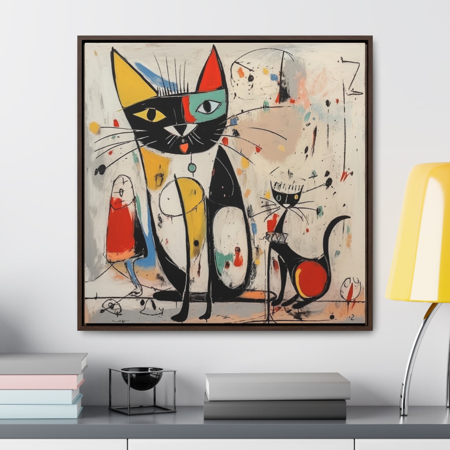 Cat 64, Gallery Canvas Wraps, Square Frame