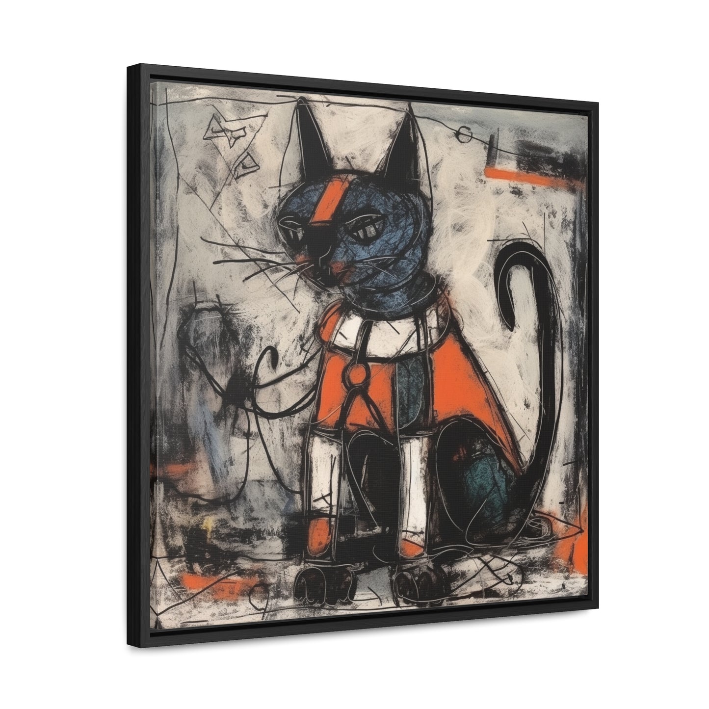 Cat 42, Gallery Canvas Wraps, Square Frame