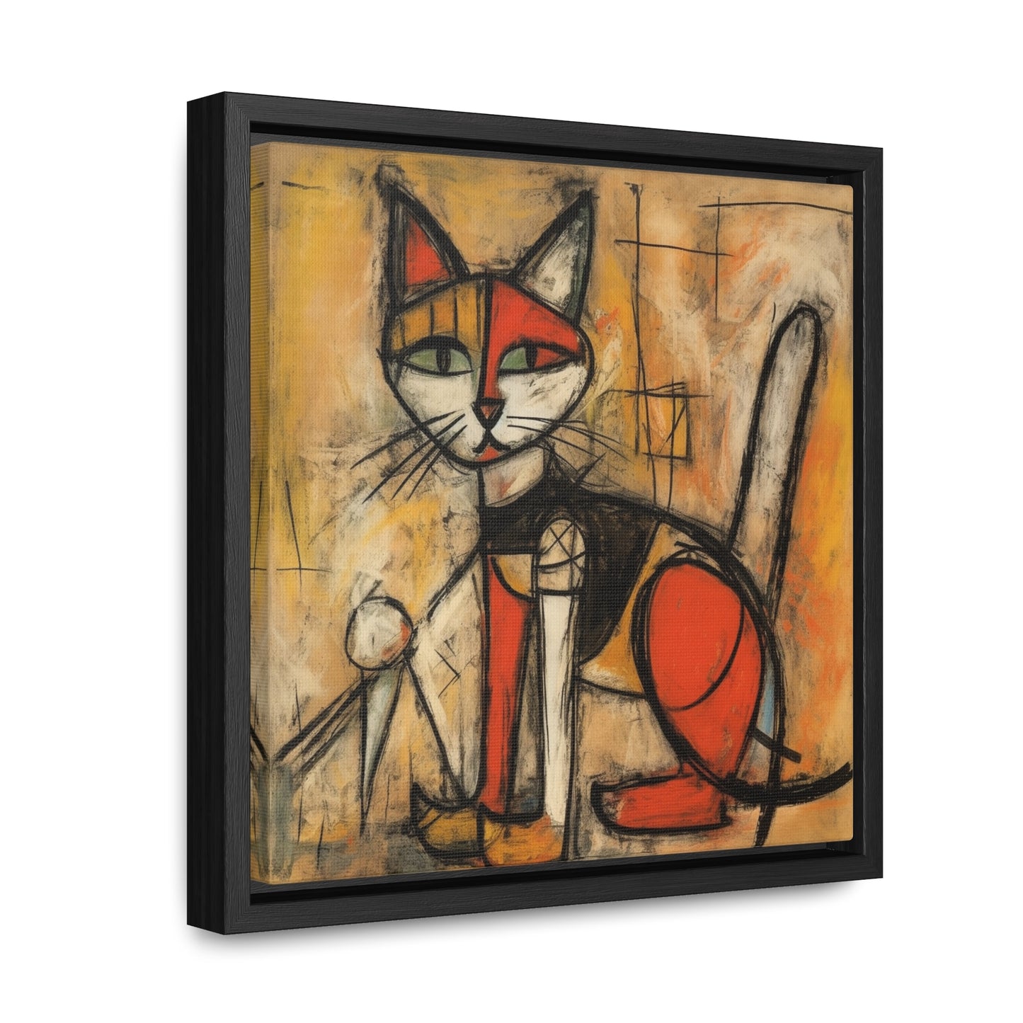 Cat 53, Gallery Canvas Wraps, Square Frame