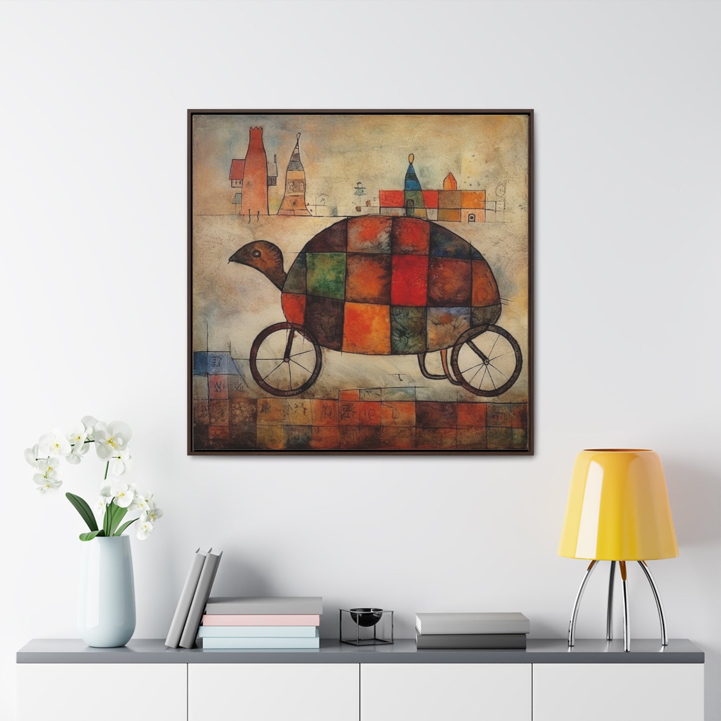 Turtle 6, Gallery Canvas Wraps, Square Frame