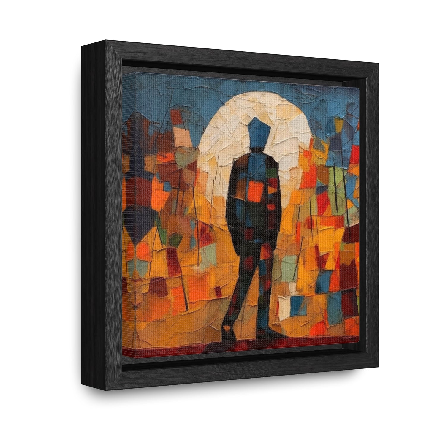 Sad Man 16, Gallery Canvas Wraps, Square Frame