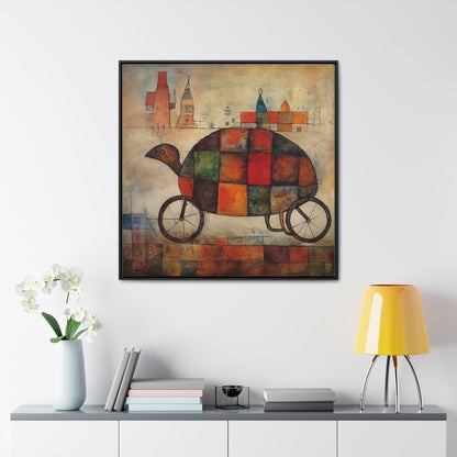 Turtle 6, Gallery Canvas Wraps, Square Frame