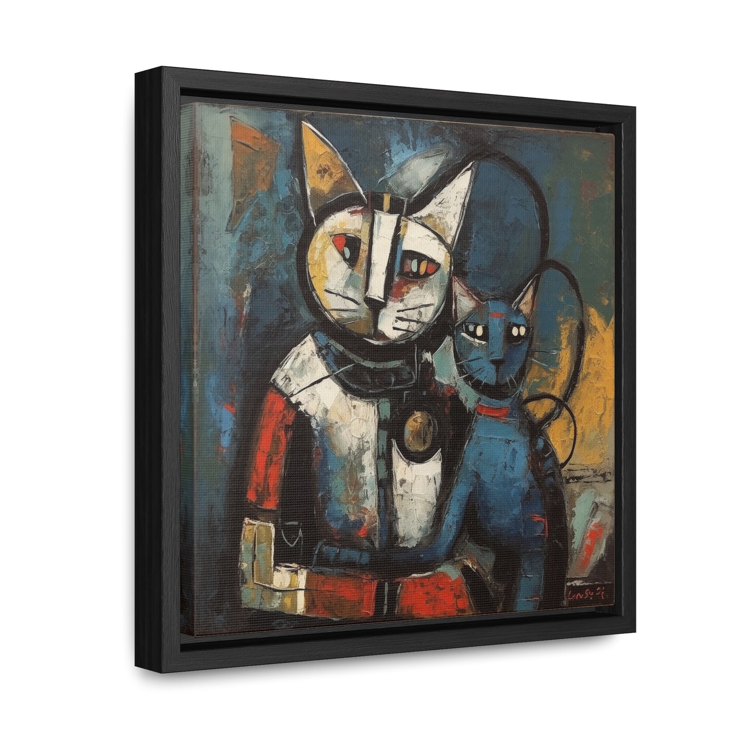 Cat 82, Gallery Canvas Wraps, Square Frame