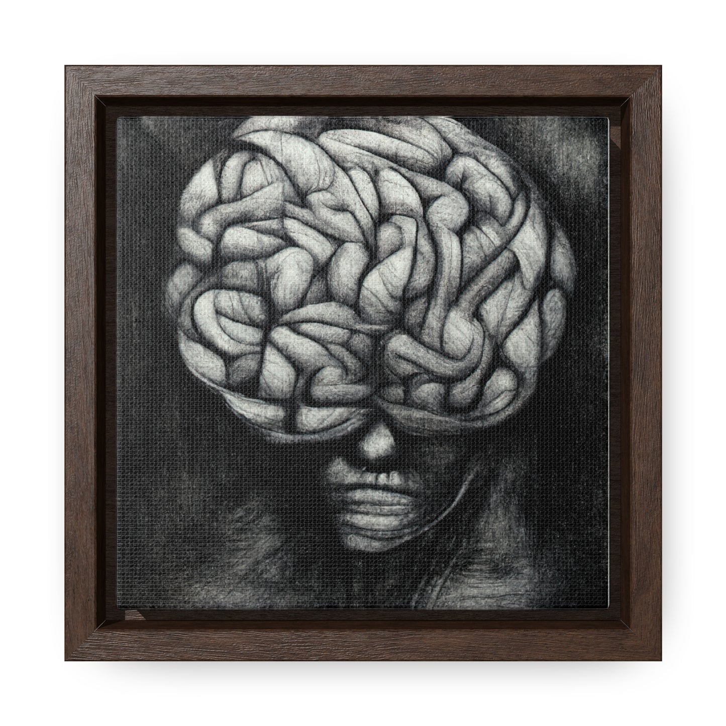 Brain 34, Valentinii, Gallery Canvas Wraps, Square Frame