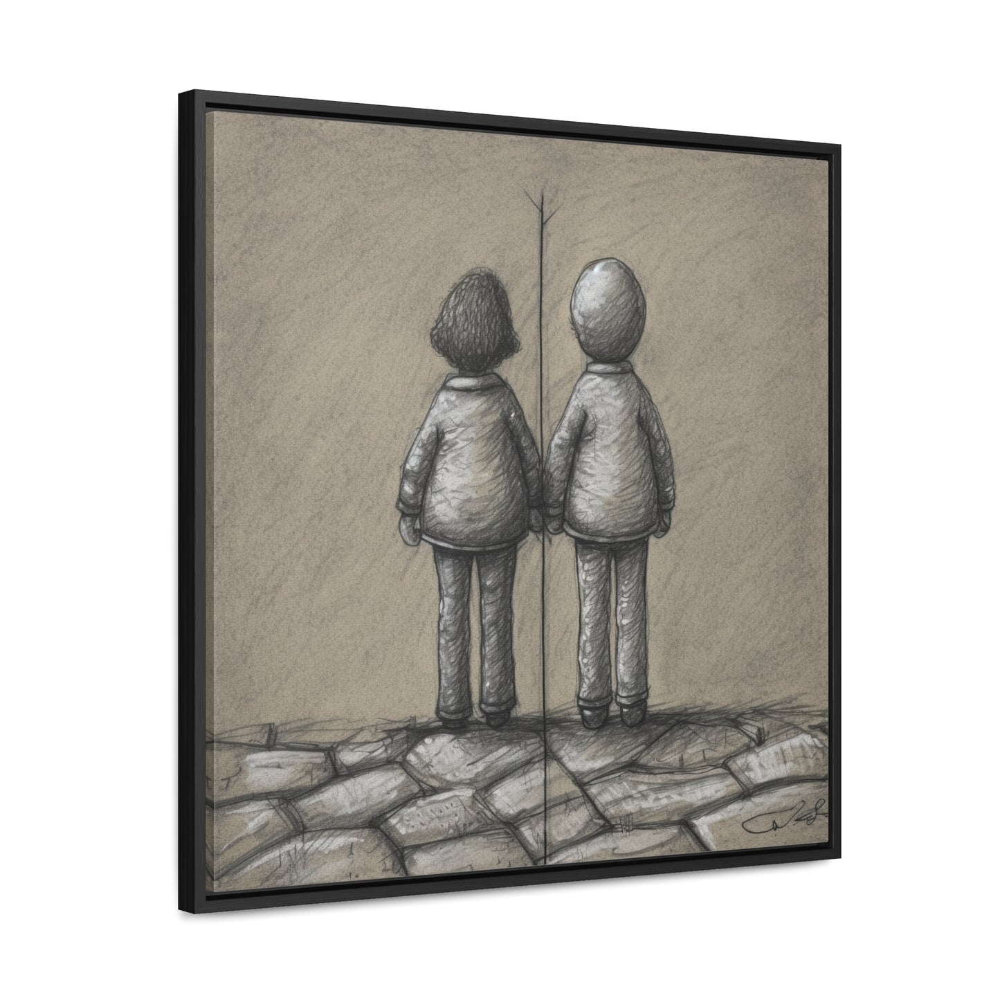 The Courage of Vulnerability 6, Valentinii, Gallery Canvas Wraps, Square Frame