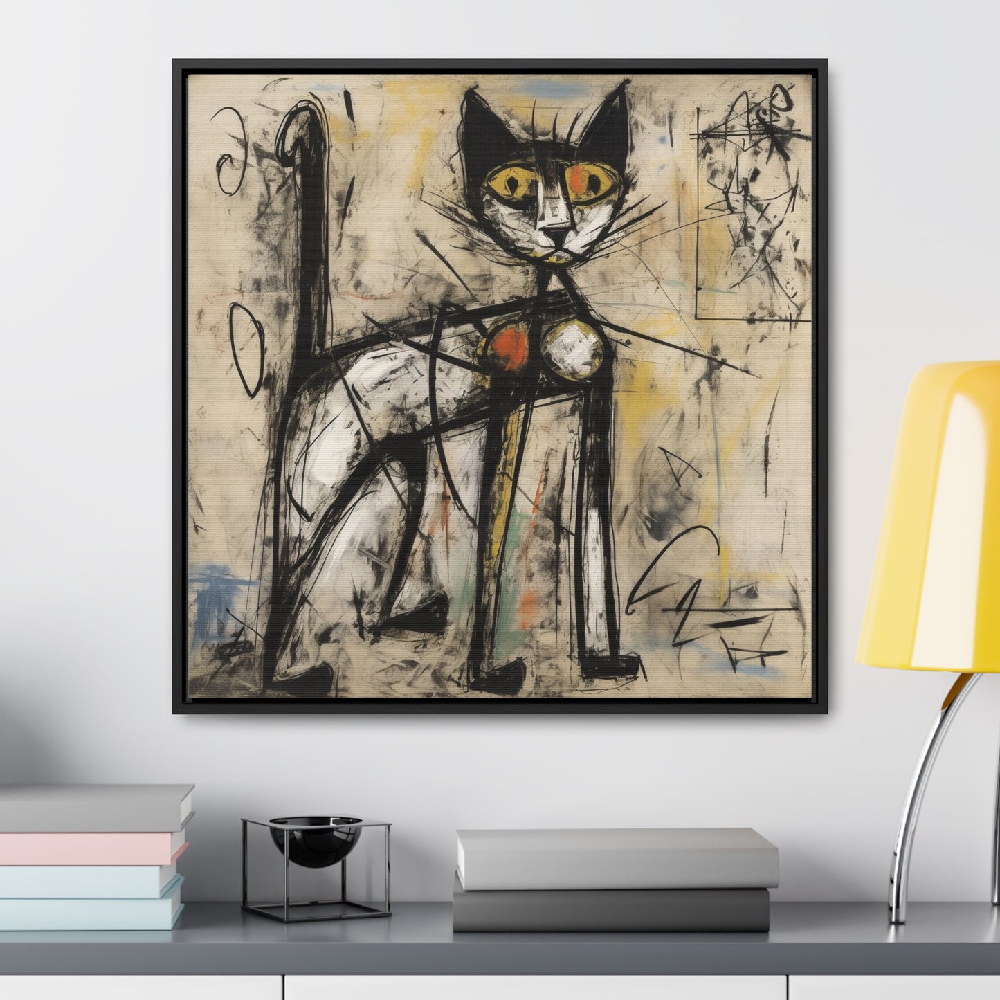 Cat 44, Gallery Canvas Wraps, Square Frame