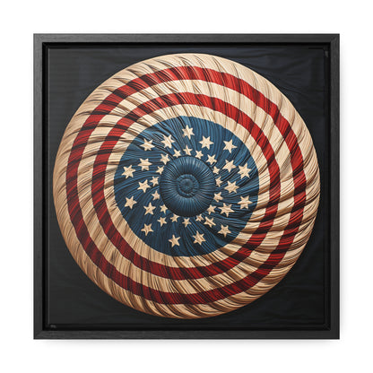 Flag 16, Gallery Canvas Wraps, Square Frame