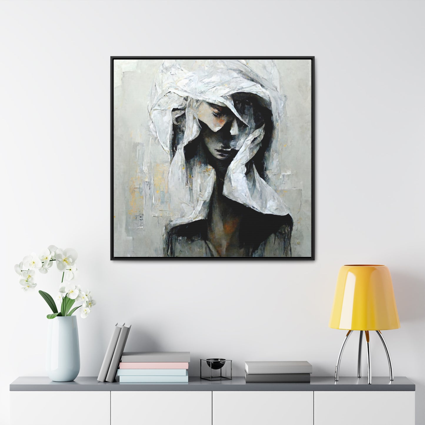 Forgotten face 3, Valentinii, Gallery Canvas Wraps, Square Frame