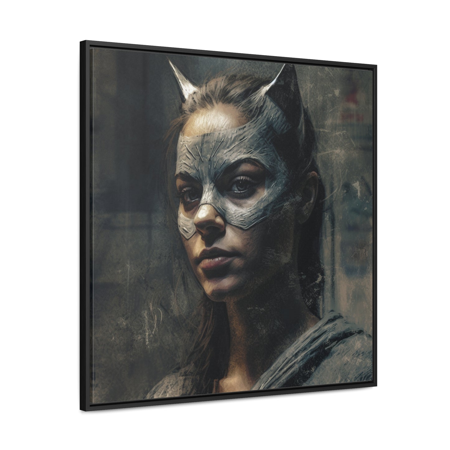 Cat Woman 25, Gallery Canvas Wraps, Square Frame