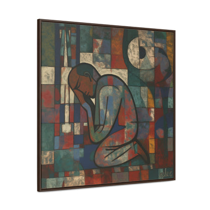 Sad Man 9, Gallery Canvas Wraps, Square Frame