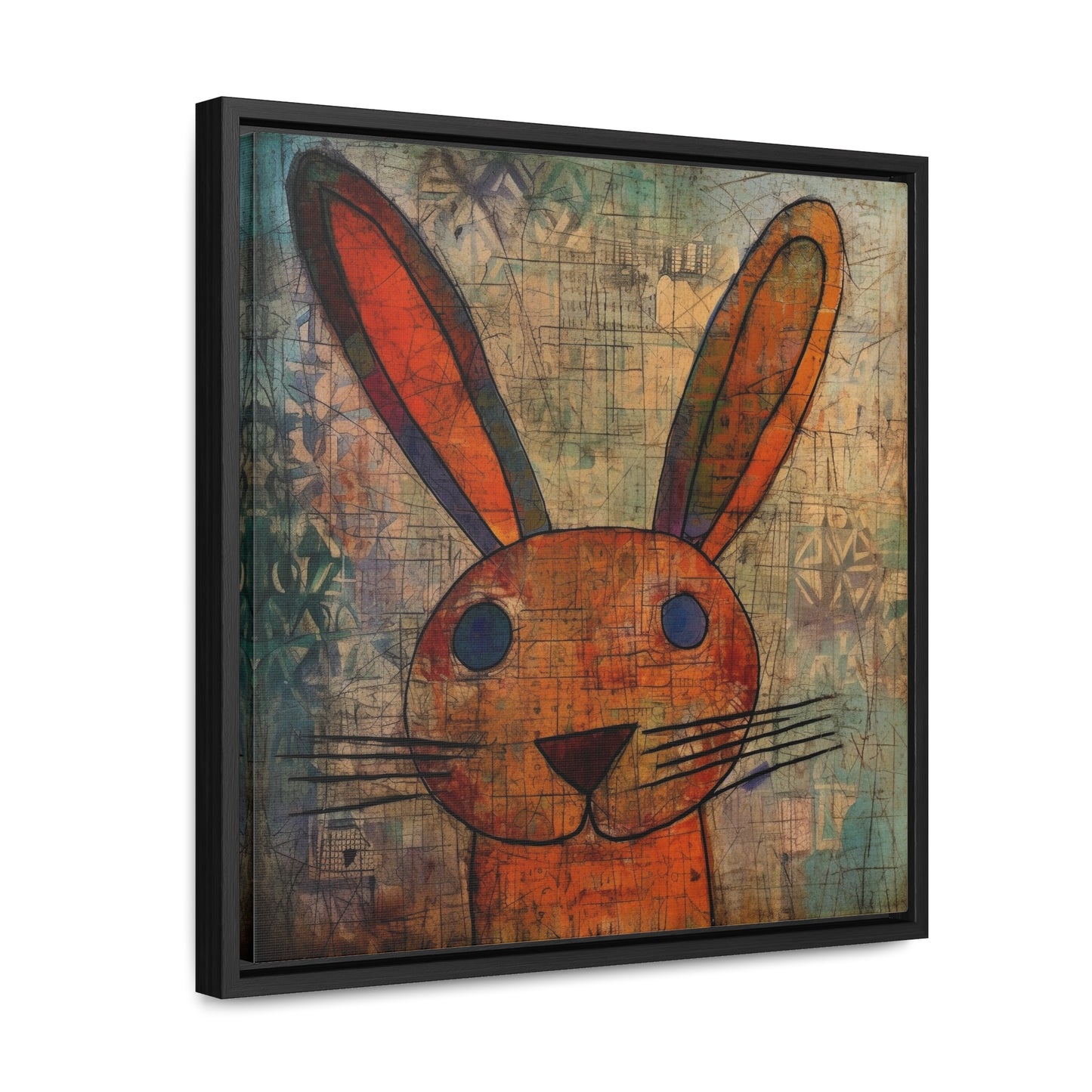 Rabbit 9, Gallery Canvas Wraps, Square Frame