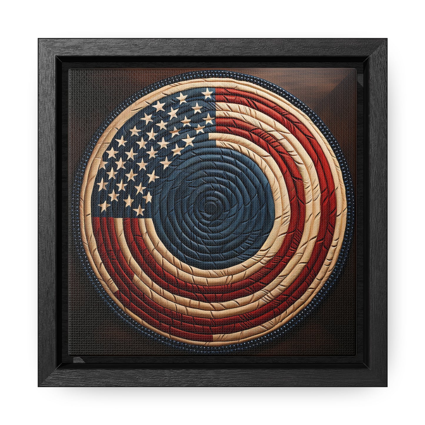 Flag 15, Gallery Canvas Wraps, Square Frame