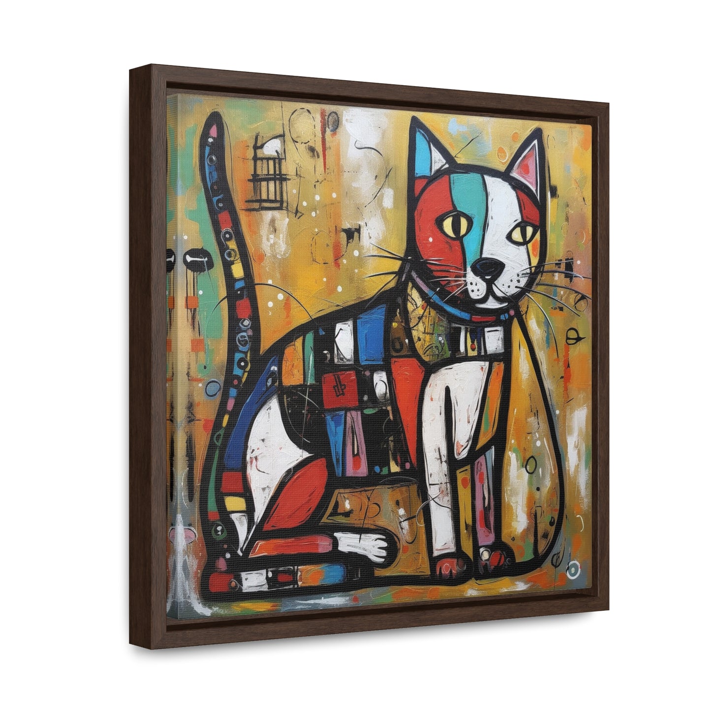 Cat 104, Gallery Canvas Wraps, Square Frame