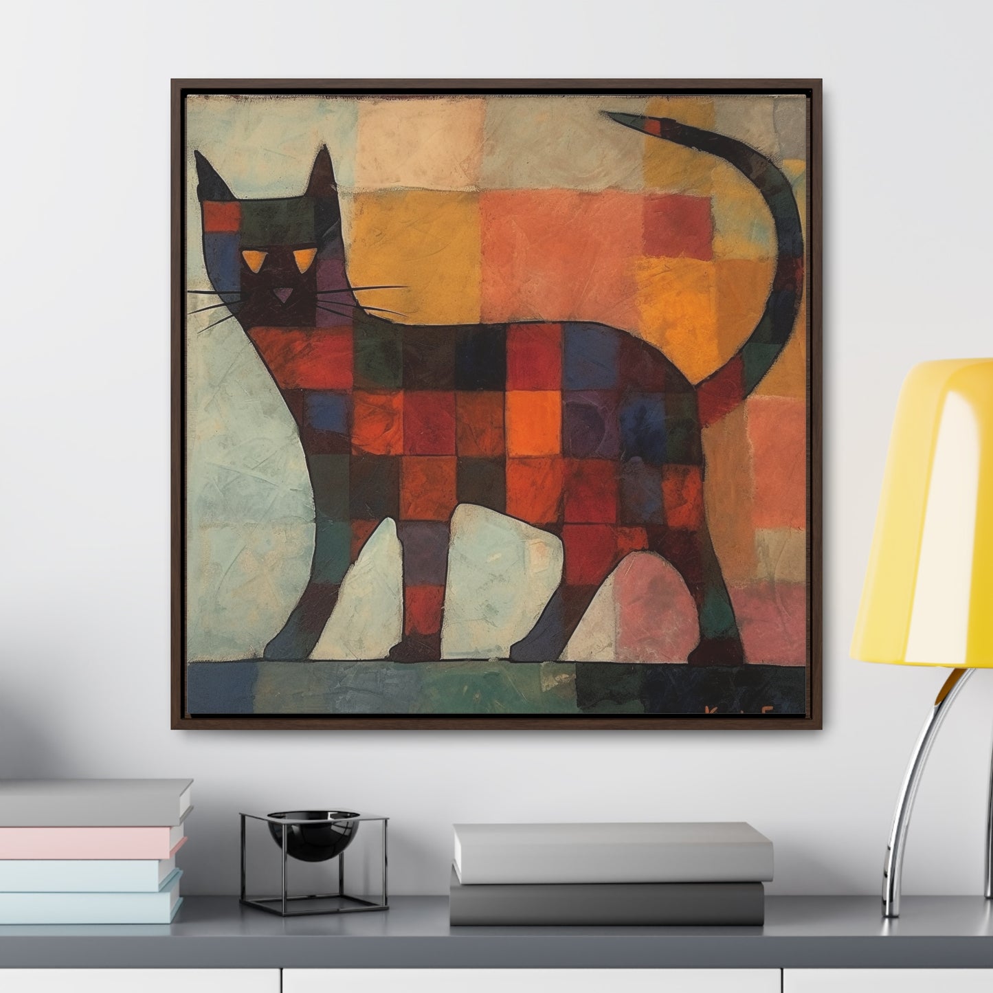 Cat 18, Gallery Canvas Wraps, Square Frame