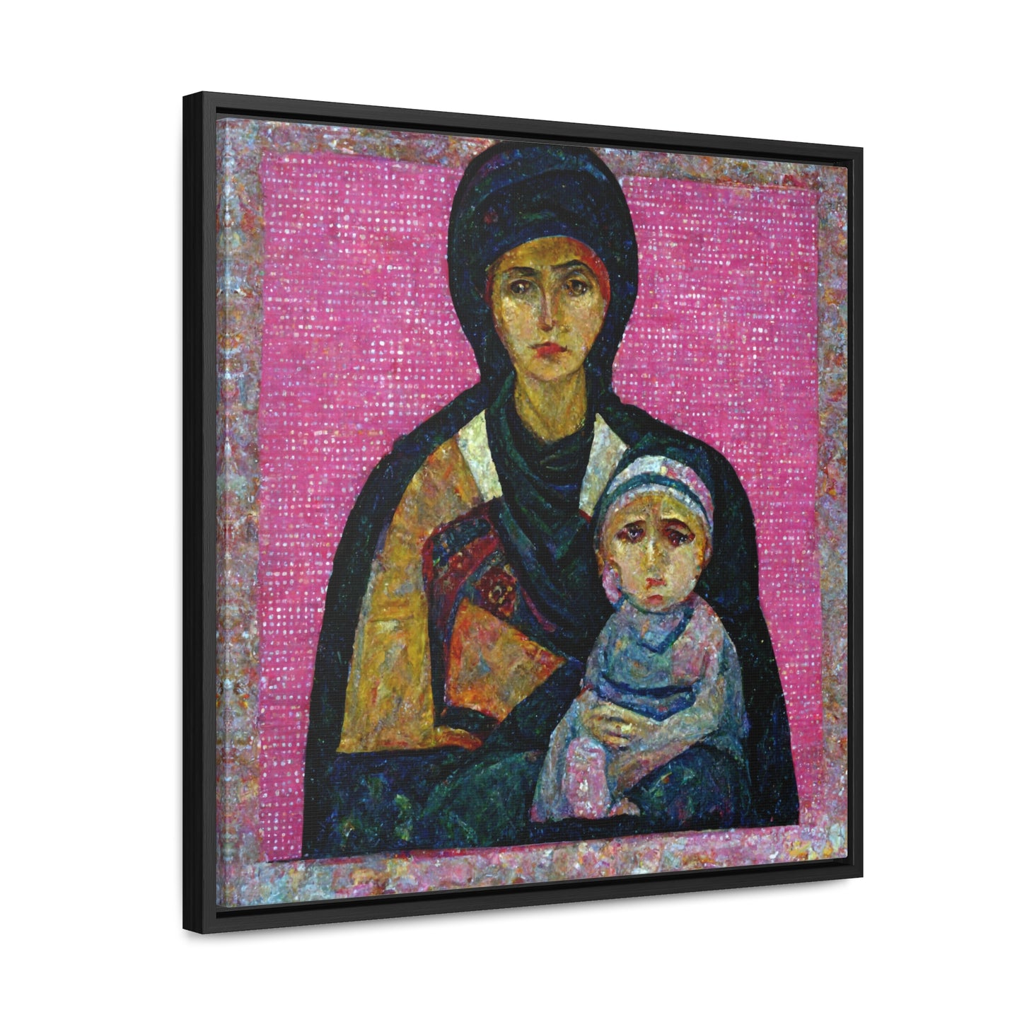 Mary and the Child 12, Valentinii, Gallery Canvas Wraps, Square Frame