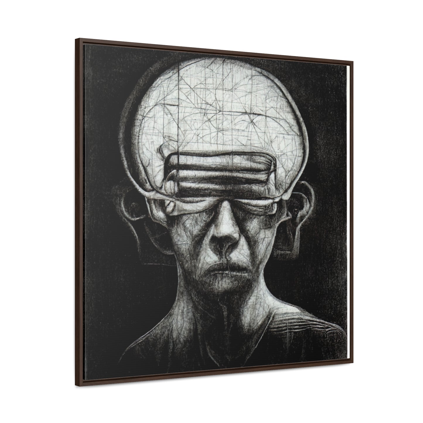 Brain 13, Valentinii, Gallery Canvas Wraps, Square Frame