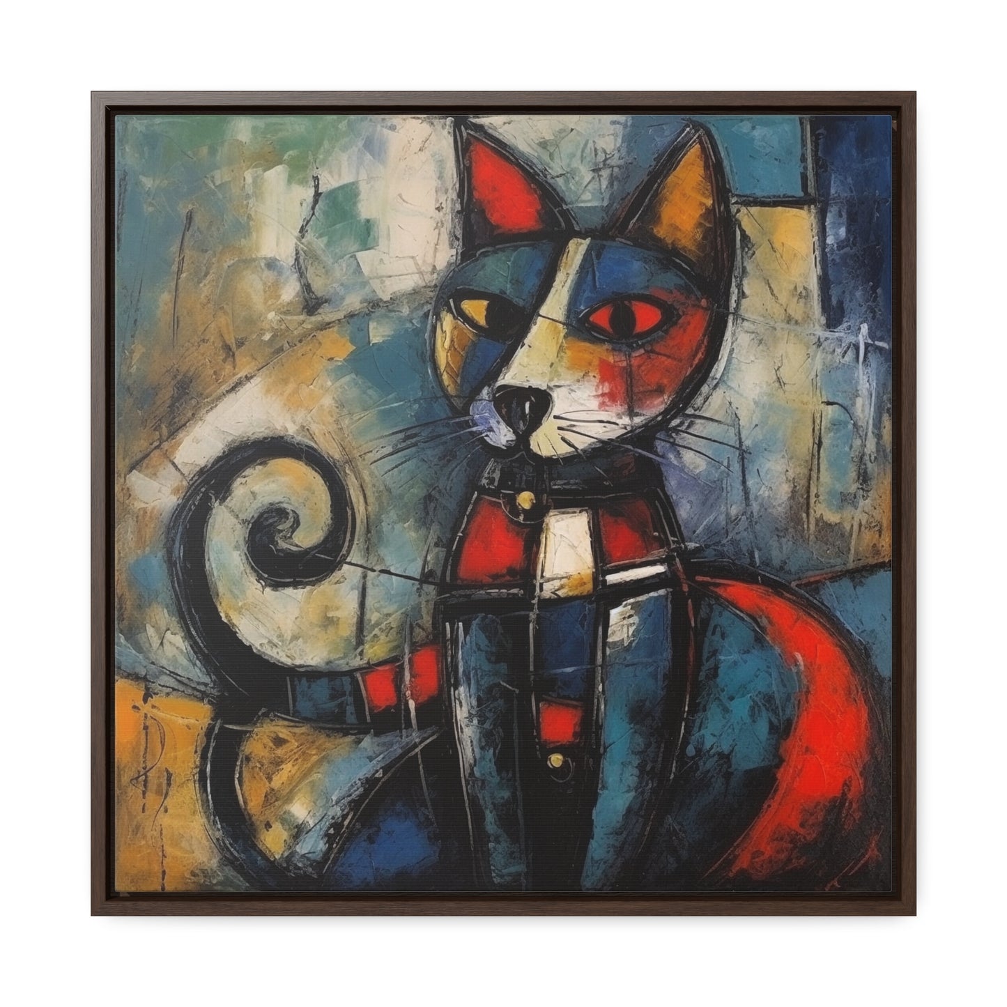 Cat 68, Gallery Canvas Wraps, Square Frame