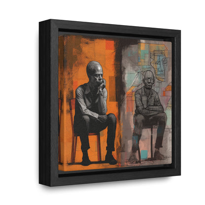 Sit and Listen, Gallery Canvas Wraps, Square Frame