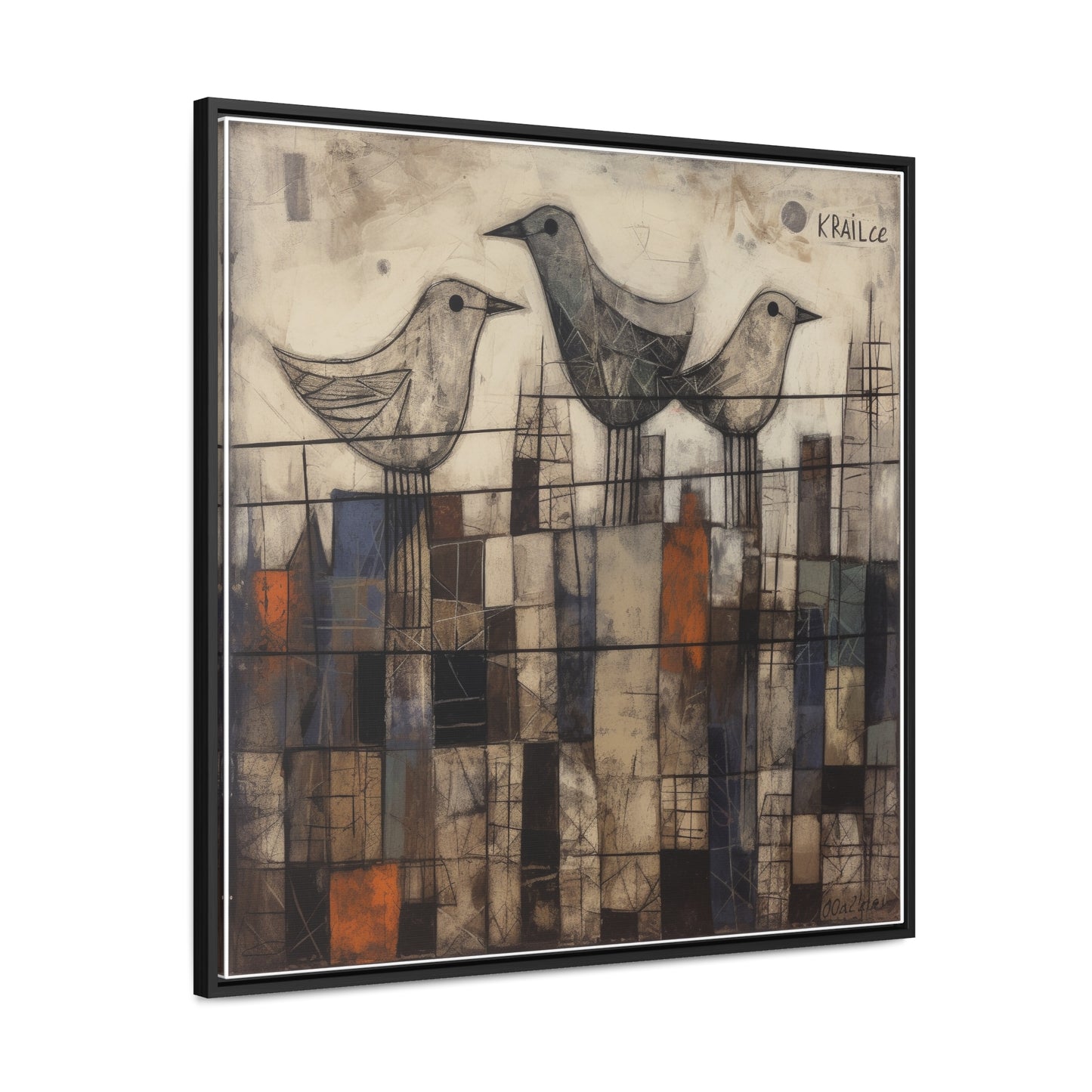 Bird 24, Gallery Canvas Wraps, Square Frame