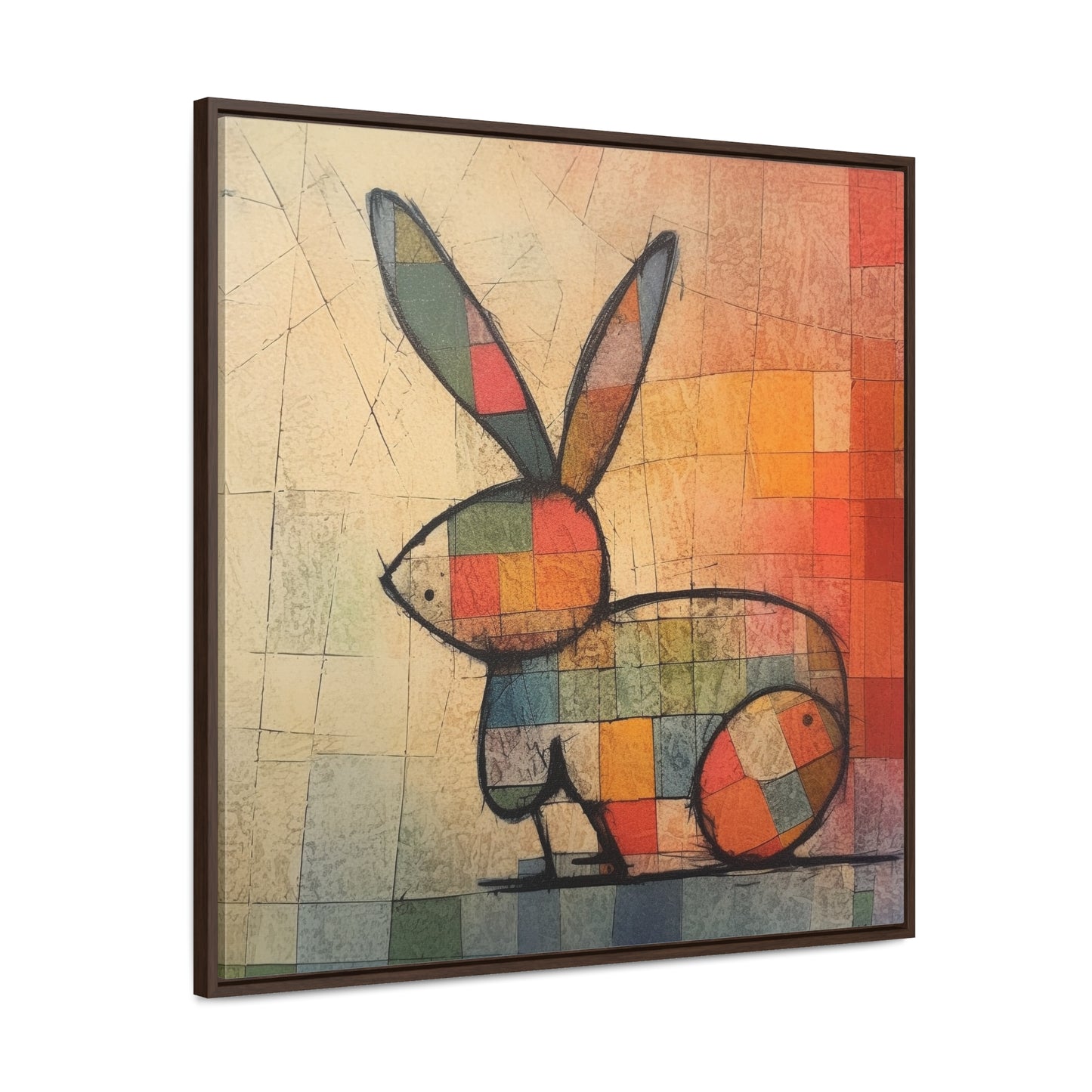 Rabbit 37, Gallery Canvas Wraps, Square Frame