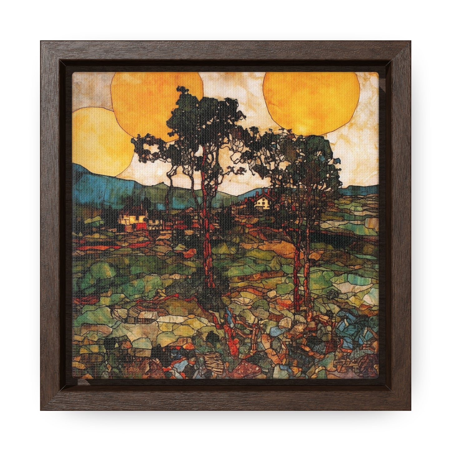 Land of the Sun 41, Valentinii, Gallery Canvas Wraps, Square Frame