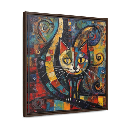 Cat 117, Gallery Canvas Wraps, Square Frame