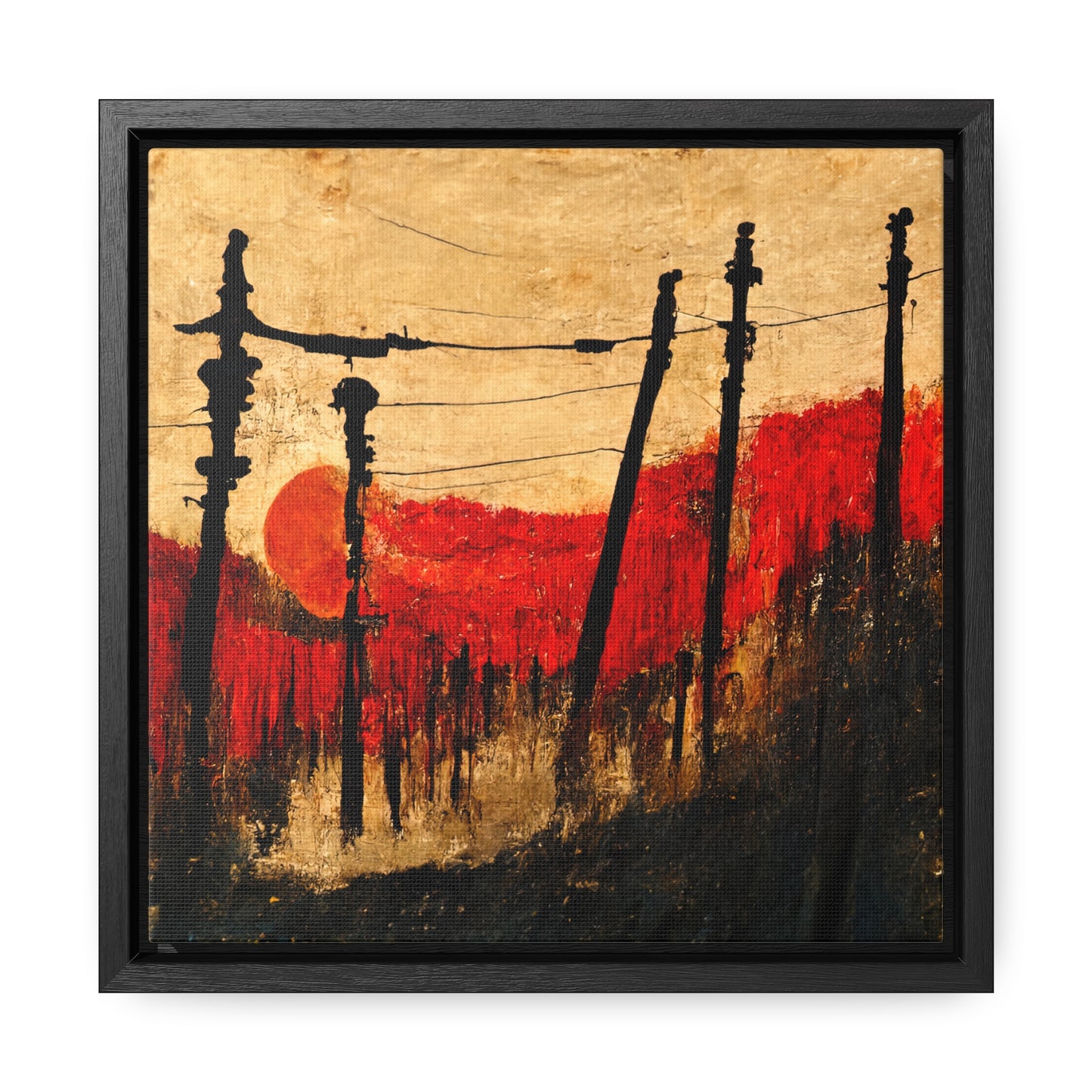 Land of the Sun 25, Valentinii, Gallery Canvas Wraps, Square Frame