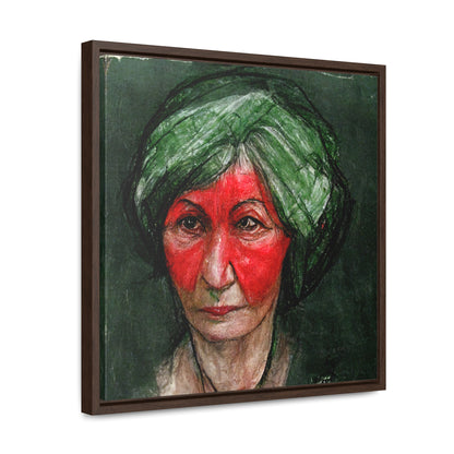 Loneliness Green Red 41, Valentinii, Gallery Canvas Wraps, Square Frame